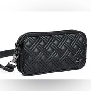 🦄 Lug Black Coupe XL Quilted Crossbody Bag NWT